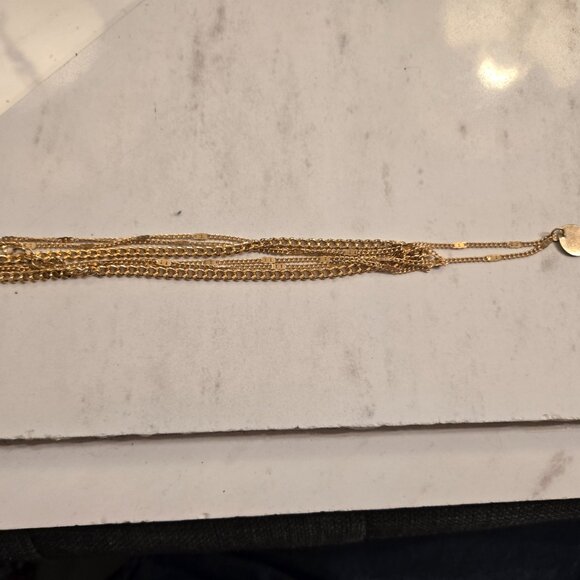 Gold Tone Chain Necklace - Picture 4 of 6